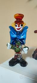 Pagliaccio in vetro murano