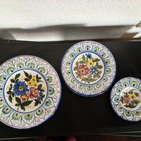 Trio piatti da appendere e collezionare