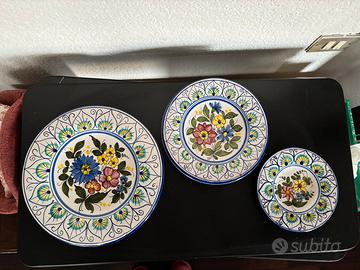 Trio piatti da appendere e collezionare