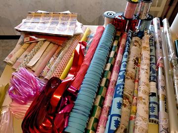 carte per cofezioni, carte adesive, nastrini