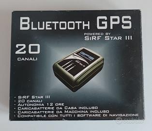 GPS bluetooth 20 canali SiRF Star III