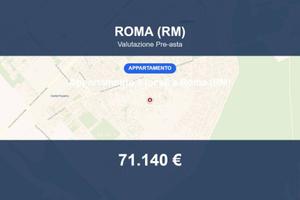 Immobile in asta di 45 m² con box auto a Roma
