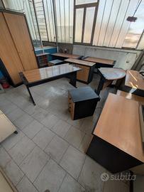 Set mobili da ufficio ferro e legno - 2/3 uffici