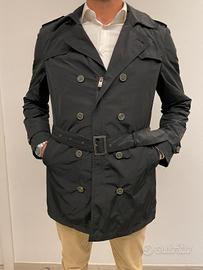 trench milestone blu nuovo mai usato tg 54