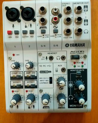 Yamaha AG-06 - Mixer/Scheda audio USB 6ch