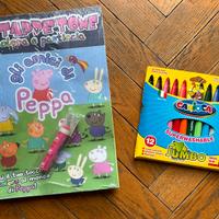 Set disegno tappetone Peppa Pig e pennarelli