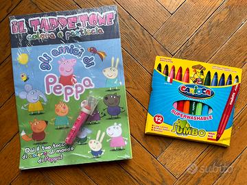 Set disegno tappetone Peppa Pig e pennarelli