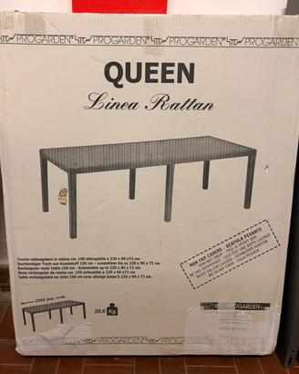 Tavolo esterno rattan allungabile