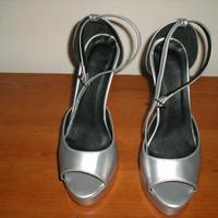 Scarpe donna open toe JIMMY CHOO n.38 argentate