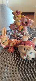 Lotto Statuette Vintage Pretty in Pink 