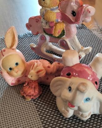 Lotto Statuette Vintage Pretty in Pink 