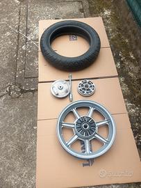 cerchio post + gomma per hrd  white e red hors 125