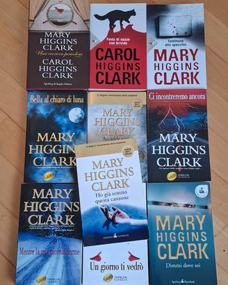 Lotto 10 romanzi gialli di Higgins Clark