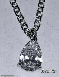 COLLANA PUNTOLUCE ORO 18 kt. CON DIAMANTE NATURALE