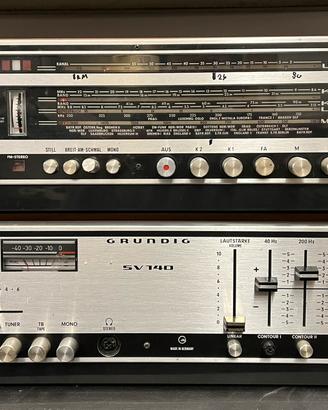 Impianto HiFi Grundig SV-140 + Tuner RT 200