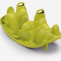 dondolo cane verde plastica 2 o 3 posti