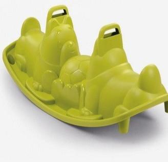dondolo cane verde plastica 2 o 3 posti