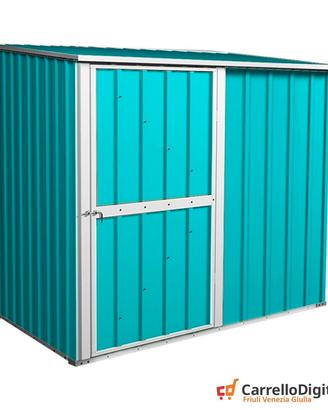 Box casetta giardino Acciaio 174x100 azzurro