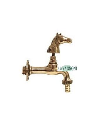 Rubinetto in ottone Testa di Cavallo