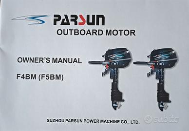 Motore Fuoribordo Parsun 4CV 4 Tempi - Nuovo