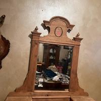 Toilette / specchiera d’epoca in legno