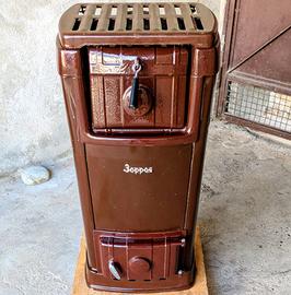 Stufa bruciatutto vintage Zoppas usata anni 50-60