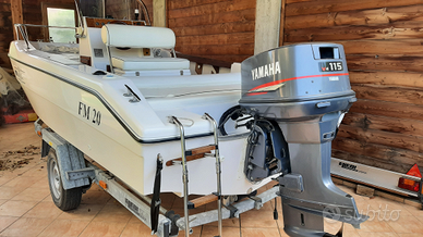 Barca RASCALA FM20 con motore e carrello stradale