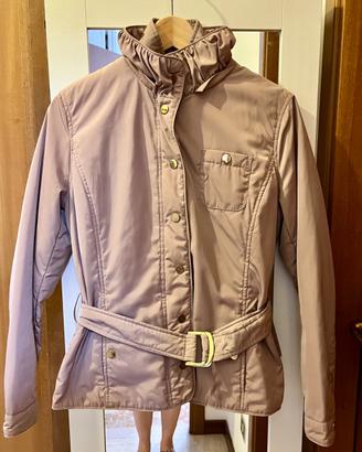 Giaccone con gilet rosa antico