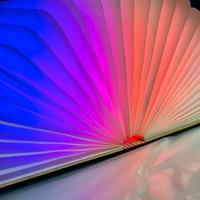 Lampada LED bluetooth a libro, altoparlante nuova