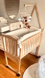 Culla neonato in legno Montessori