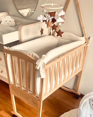 Culla neonato in legno Montessori