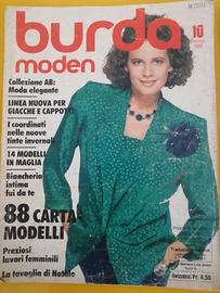 Rivista di  moda Burda Moden Ott. 1985