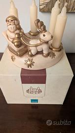 Thun- Porta candele natalizio Babbo natale con ren
