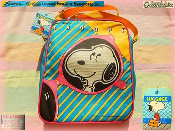Vintage 1980 SNOOPY borsa tracolla new cartellino