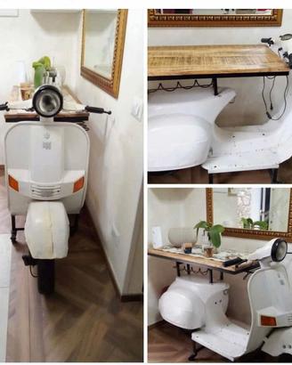 Vespa vera trasformata in mobile