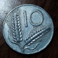 Moneta 10 lire italiane anno 1953