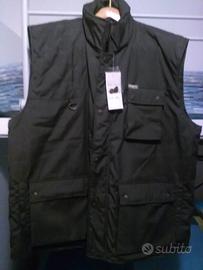 giubbotto smanicato verde 