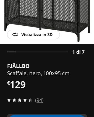scaffale Fjallbo ikea 
