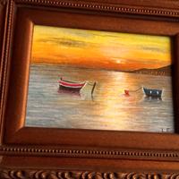 Quadro con barche 