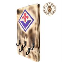 APPENDICHIAVI DA PARETE IN LEGNO LOGO FIORENTINA