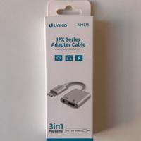 Adattatore iPhone serie X per cuffie e caricatore