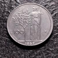 100 Lire 1957 Minerva Italia