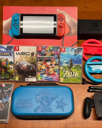 Nintendo switch con accessori