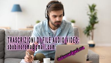 Trascrizioni - Sbobine - Ghostwriter - Copywriter