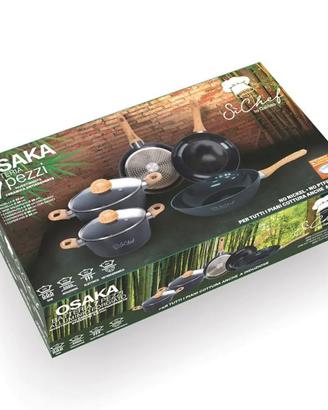 batteria pentole  nuova 7 pezzi