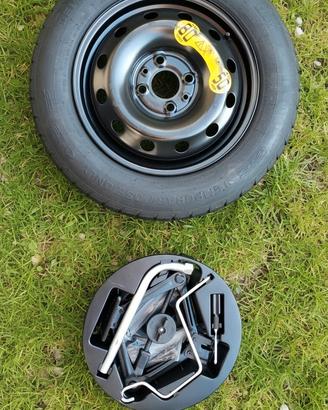 Ruotino di scorta + kit Fiat Panda, 500 e Lancia Y