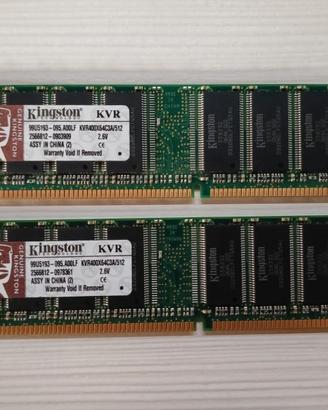 Memorie Kingston KVR400X64C3A/512 512MB PC3200