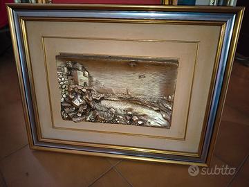 quadro con lavorazione in argento 