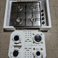 Piano cottura e lavello da incasso