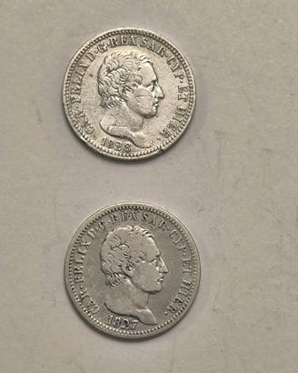 Carlo Felice - 1 lira (coppia)